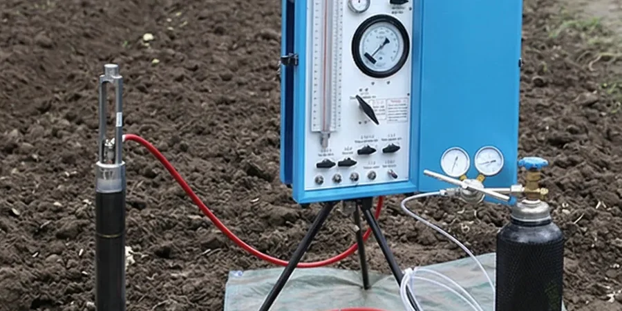Illustrative image of Ménard pressuremeter test (PMT) in Drummondville